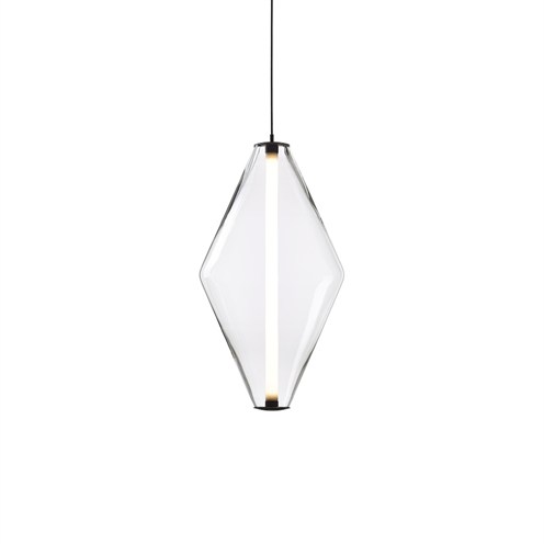 Bomma+Buoy Pendant Double Cone LED 20W 2140lm 2700K CRI>90, hämardatav DALI, rippvalgusti, klaar/must